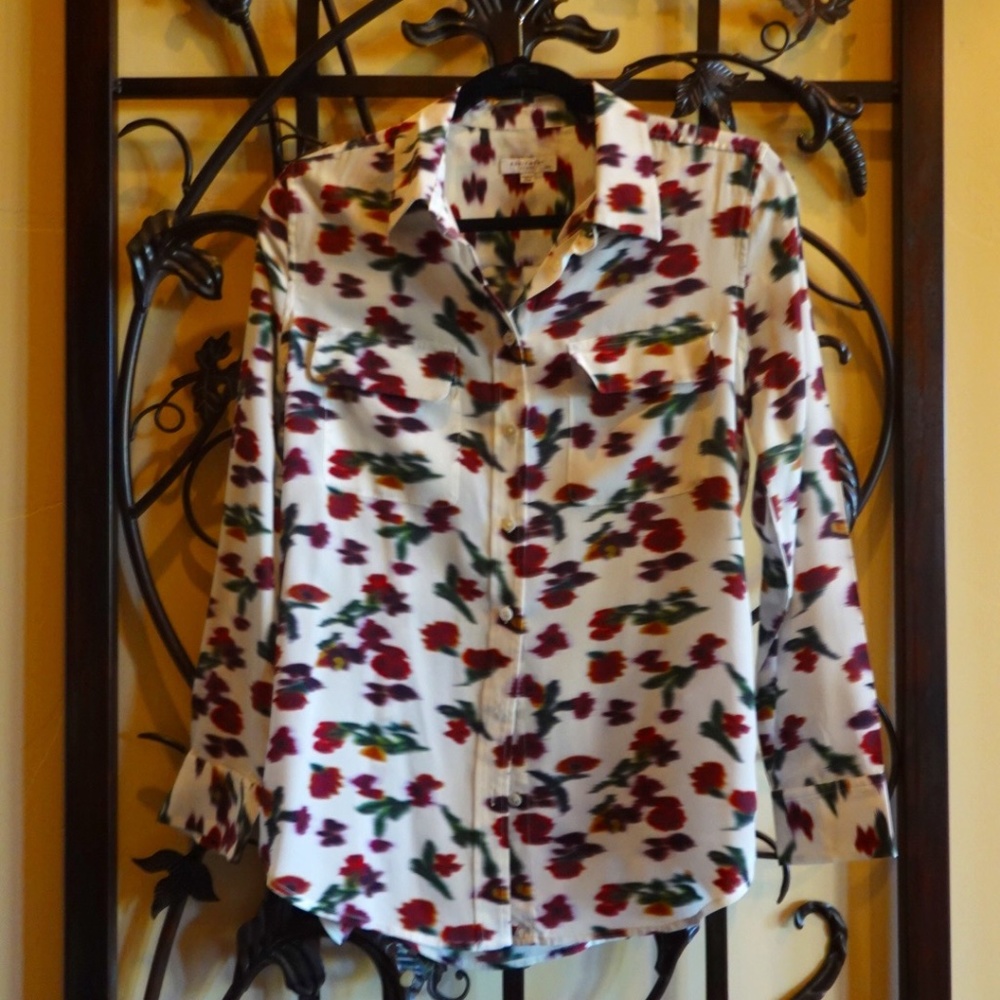 Equipment women’s button down blouse, size medium.